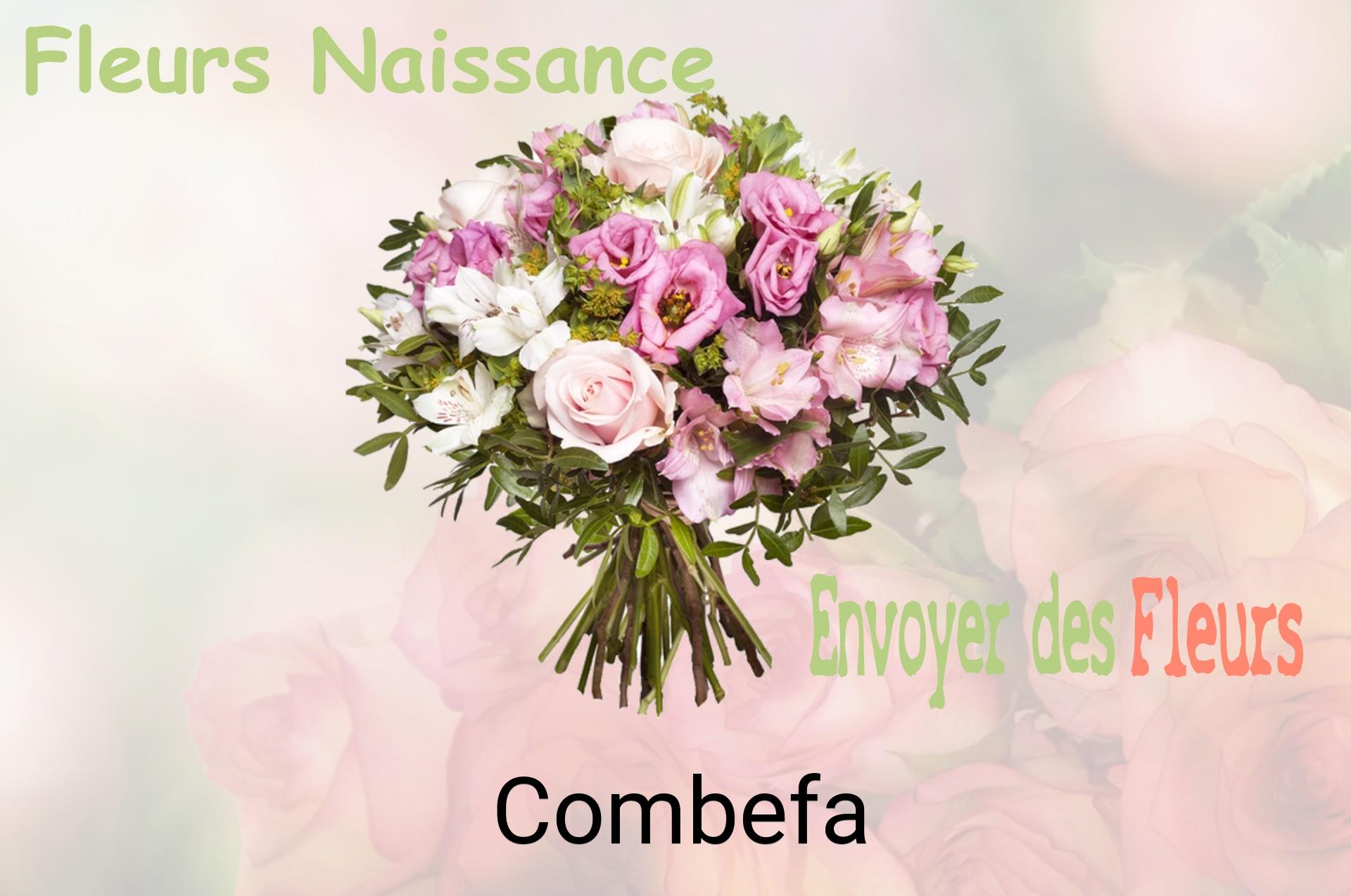 Bouquet de fleurs de naissance livré à Combefa